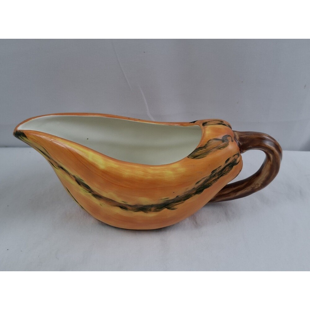 Enesco Gourd Squash Pumpkin Gravy Boat Thanksgiving Fall Harvest Table Decor